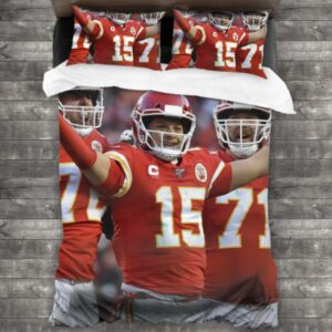 Nfl Kansas City Chiefs Logo Type 700 Bedding Sets Sporty Bedroom Home Decor