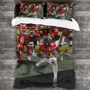 Nfl Kansas City Chiefs Logo Type 702 Bedding Sets Sporty Bedroom Home Decor