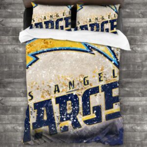 Nfl Los Angeles Chargers Logo Type 704 Bedding Sets Sporty Bedroom Home Decor