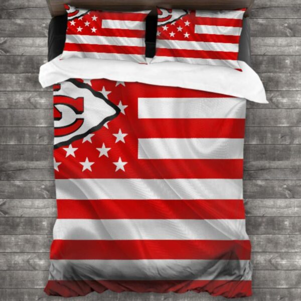Nfl Kansas City Chiefs Logo Type 705 Bedding Sets Sporty Bedroom Home Decor