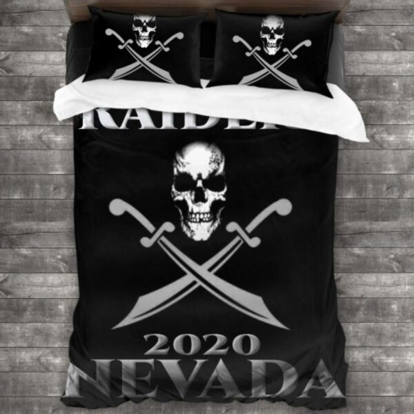 Nfl Las Vegas Raiders Logo Type 706 Bedding Sets Sporty Bedroom Home Decor