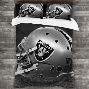 Nfl Las Vegas Raiders Logo Type 707 Bedding Sets Sporty Bedroom Home Decor