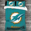 Nfl Miami Dolphins Logo Type 711 Bedding Sets Sporty Bedroom Home Decor
