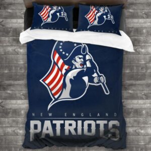 Nfl New England Patriots Logo Type 720 Bedding Sets Sporty Bedroom Home Decor