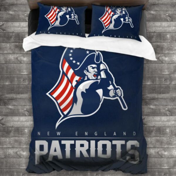Nfl New England Patriots Logo Type 720 Bedding Sets Sporty Bedroom Home Decor