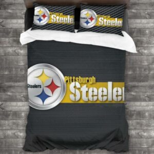 Nfl Pittsburgh Steelers Logo Type 724 Bedding Sets Sporty Bedroom Home Decor