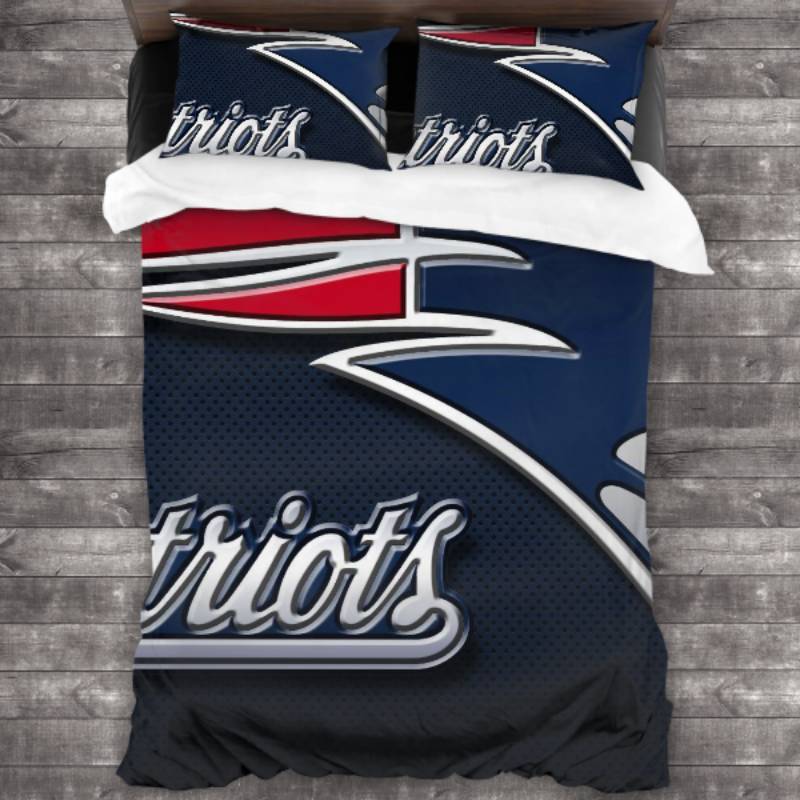 Soft New England Patriots Logo Type 768 Bedding Sets Sporty Bedroom Home Decor