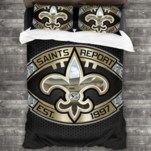 Soft New Orleans Saints Logo Type 773 Bedding Sets Sporty Bedroom Home Decor