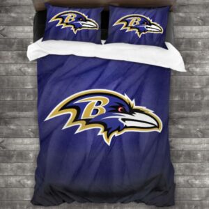 Soft Nfl Baltimore Ravens Logo Type 777 Bedding Sets Sporty Bedroom Home Decor