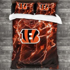 Soft Nfl Cincinnati Bengals Logo Type 782 Bedding Sets Sporty Bedroom Home Decor