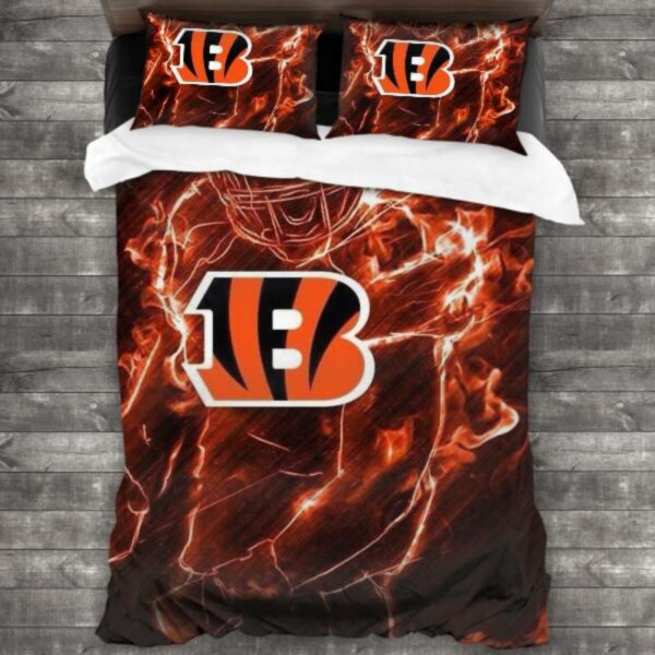 Soft Nfl Cincinnati Bengals Logo Type 782 Bedding Sets Sporty Bedroom Home Decor