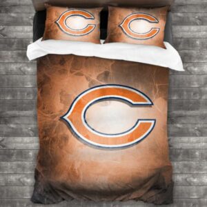 Soft Nfl Chicago Bears Logo Type 783 Bedding Sets Sporty Bedroom Home Decor