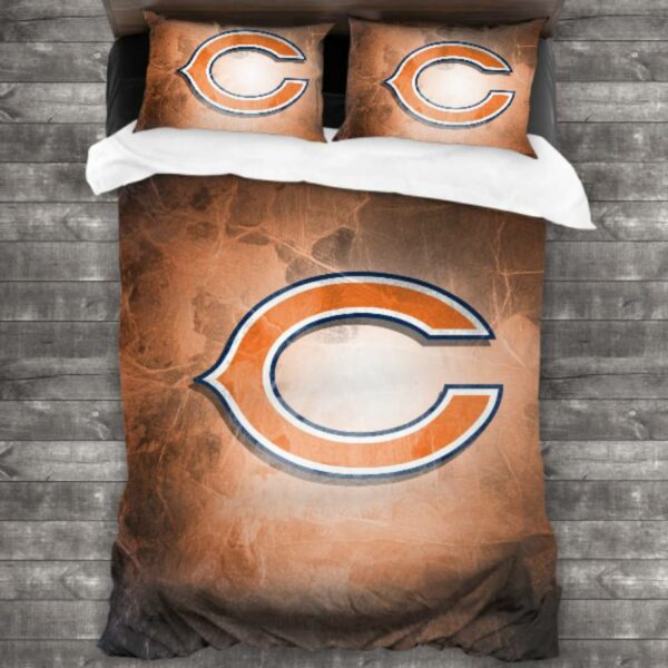 Soft Nfl Chicago Bears Logo Type 783 Bedding Sets Sporty Bedroom Home Decor