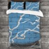 Soft Nfl Detroit Lions Logo Type 784 Bedding Sets Sporty Bedroom Home Decor