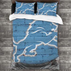 Soft Nfl Detroit Lions Logo Type 784 Bedding Sets Sporty Bedroom Home Decor