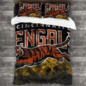 Soft Nfl Cincinnati Bengals Logo Type 789 Bedding Sets Sporty Bedroom Home Decor