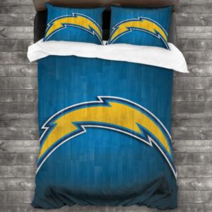 Soft Nfl Los Angeles Chargers Logo Type 790 Bedding Sets Sporty Bedroom Home Decor