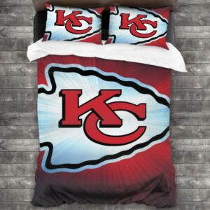 Soft Nfl Kansas City Chiefs Logo Type 792 Bedding Sets Sporty Bedroom Home Decor