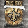 Soft Nfl New Orleans Saints Logo Type 795 Bedding Sets Sporty Bedroom Home Decor