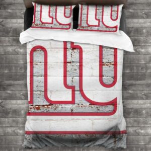 Soft Nfl New York Giants Logo Type 800 Bedding Sets Sporty Bedroom Home Decor