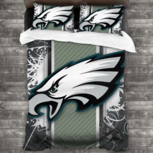 Soft Nfl Philadelphia Eagles Logo Type 802 Bedding Sets Sporty Bedroom Home Decor