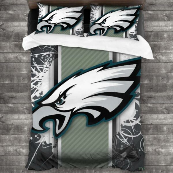 Soft Nfl Philadelphia Eagles Logo Type 802 Bedding Sets Sporty Bedroom Home Decor