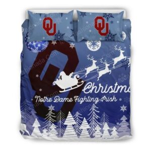 Oklahoma Sooners Football Sport 2 Logo Type 975 Bedding Sets Sporty Bedroom Home Decor