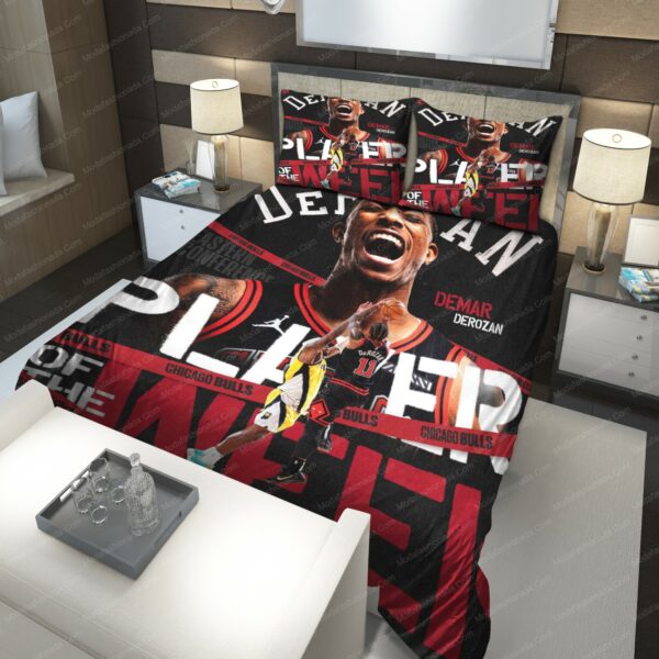 Demar Derozan Chicago Bulls Nba 209 Logo Type 1032 Bedding Sets Sporty Bedroom Home Decor