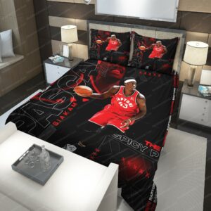 Pascal Siakam Toronto Raptors Nba 190 Logo Type 1047 Bedding Sets Sporty Bedroom Home Decor