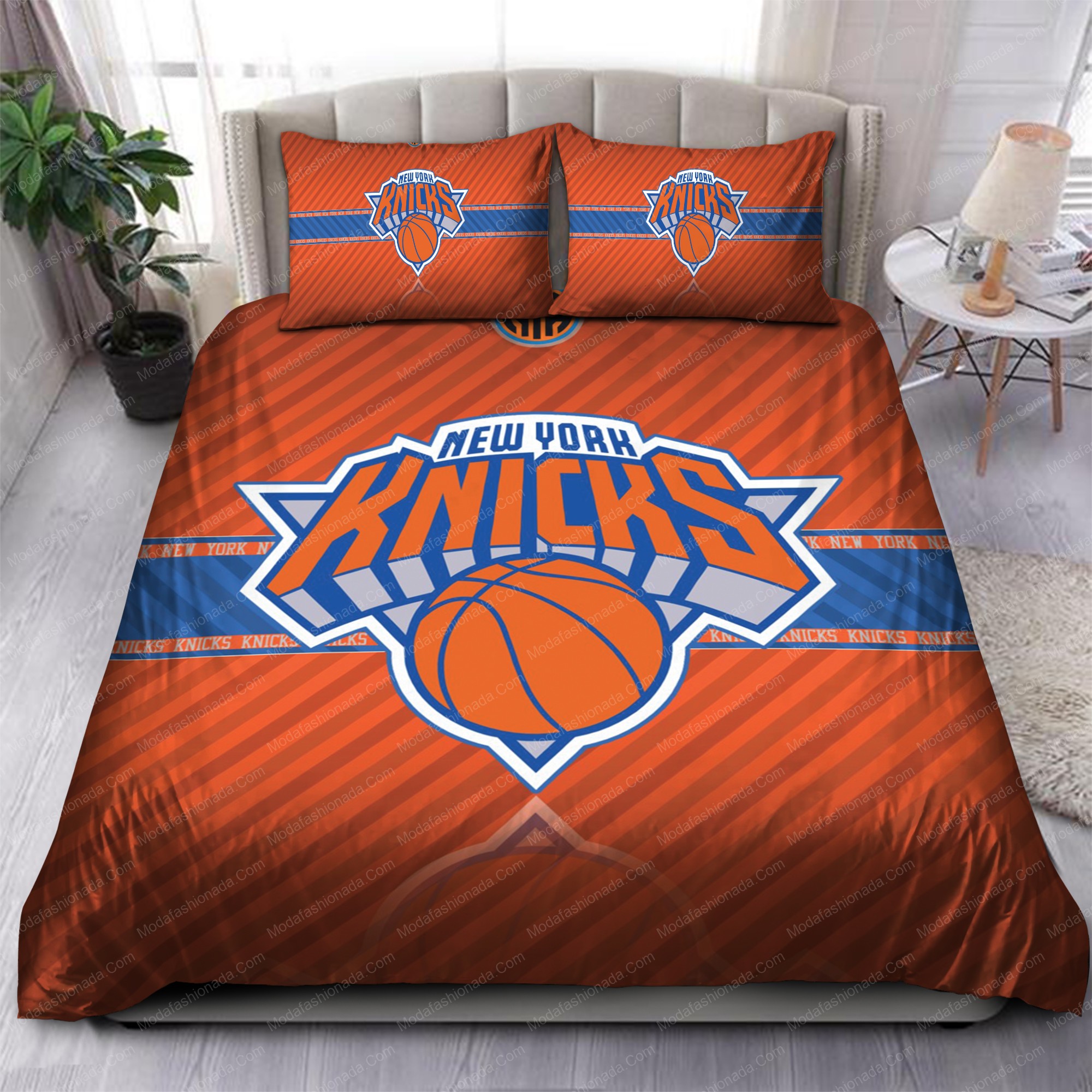 New York Knicks Nba 168 Logo Type 1101 Bedding Sets Sporty Bedroom Home Decor