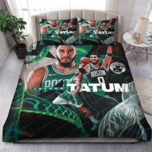 Jayson Tatum Boston Celtics Nba 130 Logo Type 1105 Bedding Sets Sporty Bedroom Home Decor