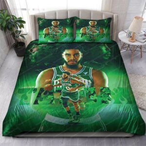 Jayson Tatum Boston Celtics Nba 126 Logo Type 1110 Bedding Sets Sporty Bedroom Home Decor