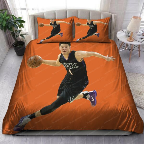 Devin Booker Phoenix Suns Nba 84 Logo Type 1151 Bedding Sets Sporty Bedroom Home Decor