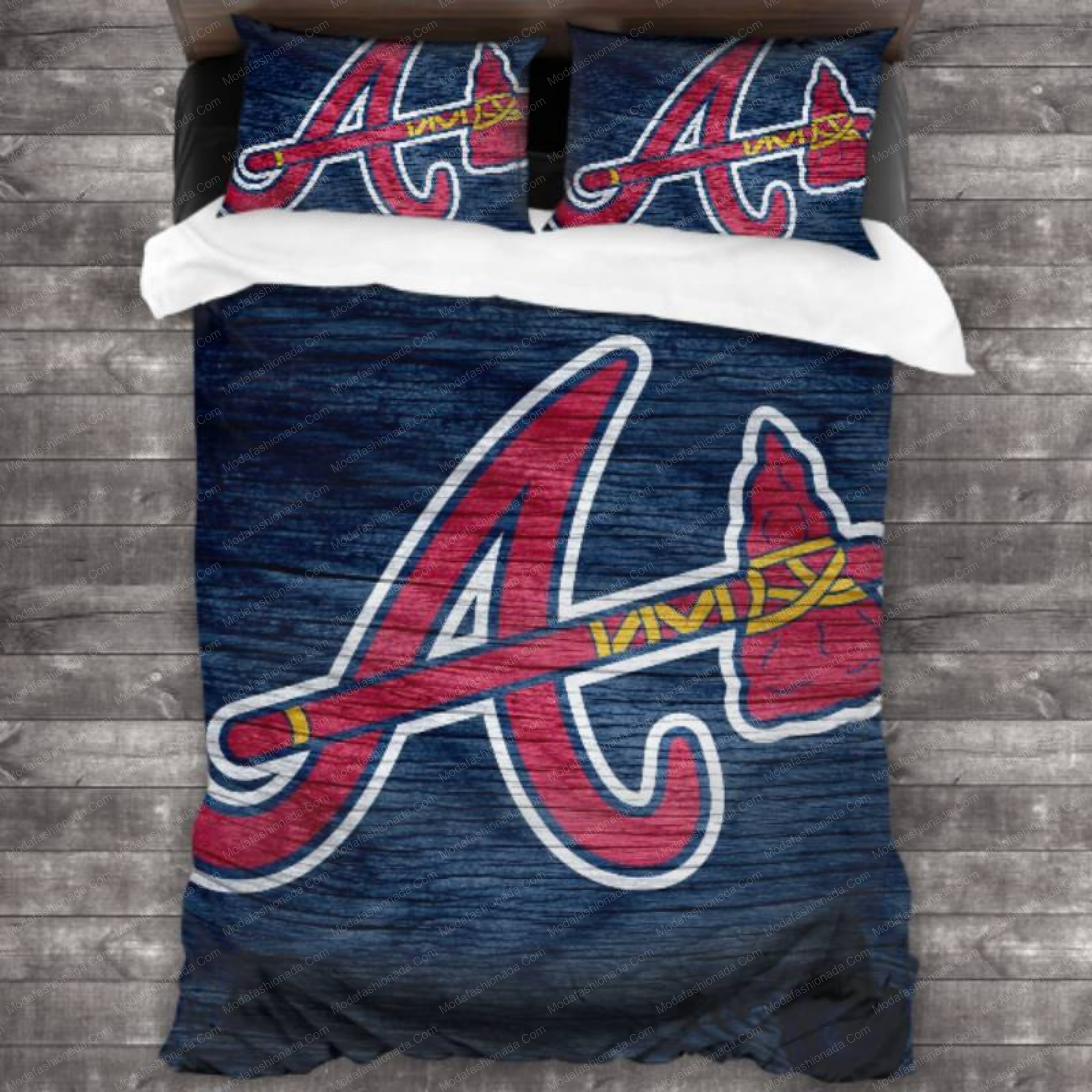 Atlanta Braves Baseball Sport 8 Logo Type 1495 Bedding Sets Sporty Bedroom Home Decor