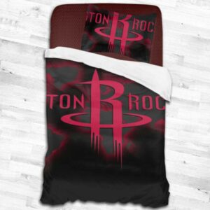 Nba Houston Rockets Logo Type 1699 Bedding Sets Sporty Bedroom Home Decor