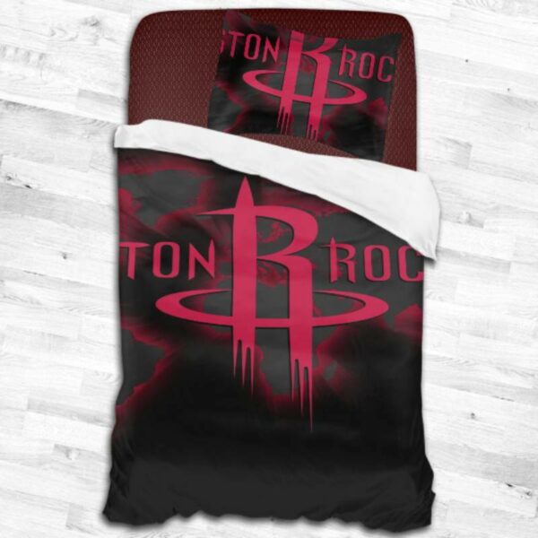 Nba Houston Rockets Logo Type 1699 Bedding Sets Sporty Bedroom Home Decor