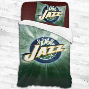Nba Utah Jazz Logo Type 1716 Bedding Sets Sporty Bedroom Home Decor
