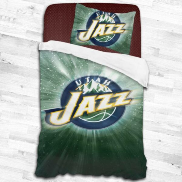 Nba Utah Jazz Logo Type 1716 Bedding Sets Sporty Bedroom Home Decor