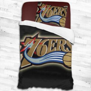 Philadelphia 76Ers Logo Type 1847 Bedding Sets Sporty Bedroom Home Decor