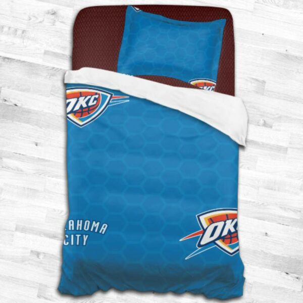Oklahoma City Thunder Logo Type 1849 Bedding Sets Sporty Bedroom Home Decor