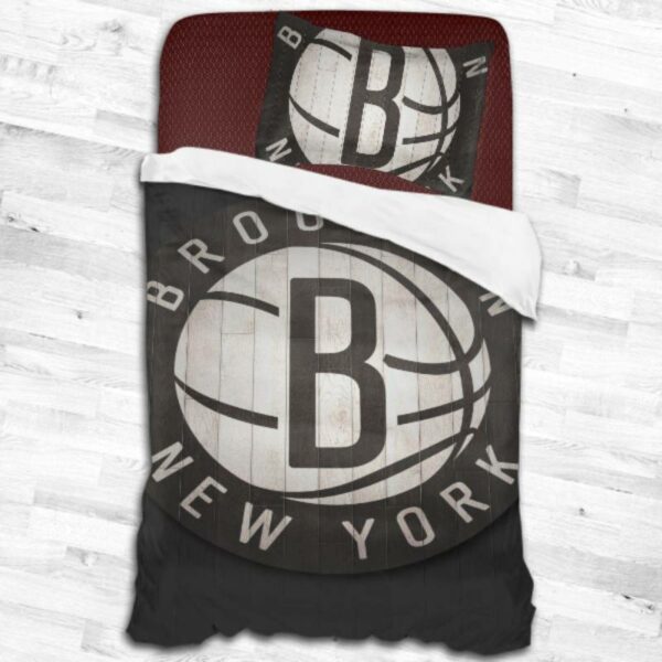 Brooklyn Nets Logo Type 1850 Bedding Sets Sporty Bedroom Home Decor