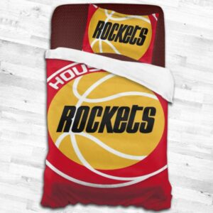 Nba Houston Rockets Logo Type 2096 Bedding Sets Sporty Bedroom Home Decor
