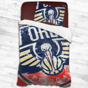 Nba New Orleans Pelicans Logo Type 2104 Bedding Sets Sporty Bedroom Home Decor