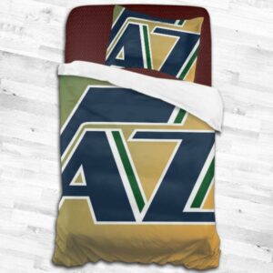 Nba Utah Jazz Logo Type 2112 Bedding Sets Sporty Bedroom Home Decor