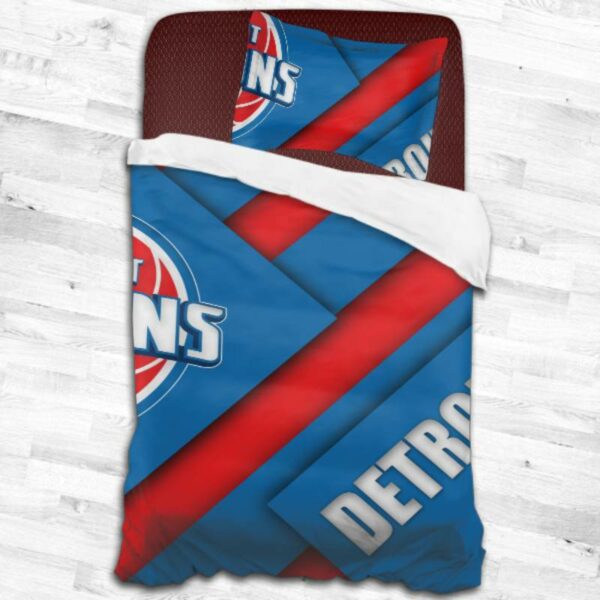 Detroit Pistons Logo Type 2138 Bedding Sets Sporty Bedroom Home Decor