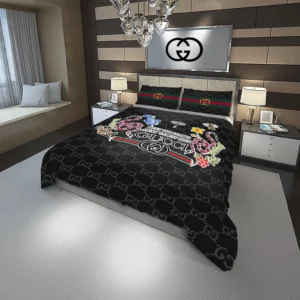 Gucci Keep The Snake Always Unless They Gucci Logo Brand Bedding Set Bedroom Home Decor Luxury Bedspread