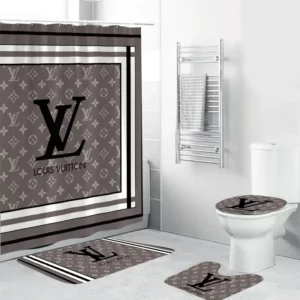 Louis Vuitton Bathroom Set Luxury Fashion Brand Hypebeast Home Decor Bath Mat