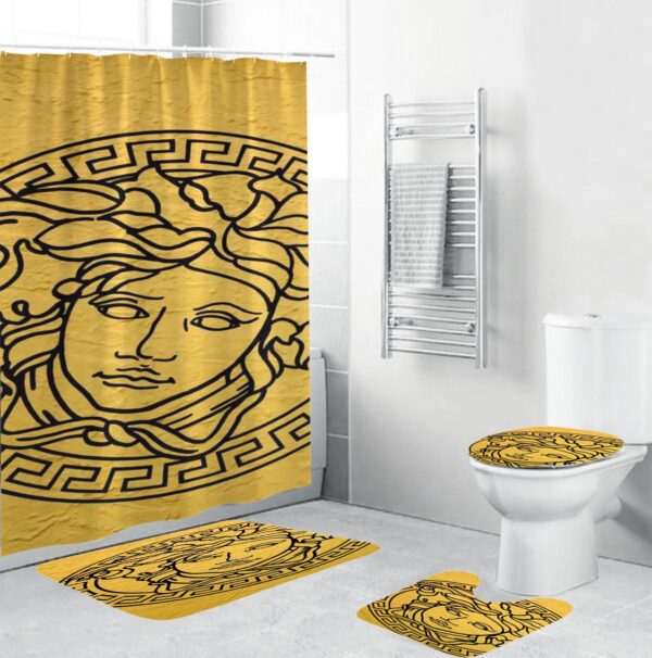 Gianni Versace Medusa Bathroom Set Home Decor Bath Mat Hypebeast Luxury Fashion Brand