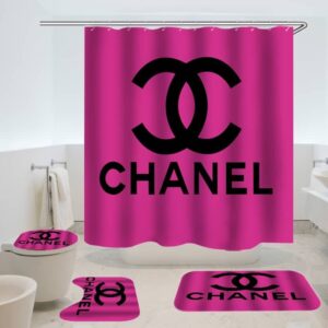 Chanel Pink Bathroom Set Hypebeast Bath Mat Luxury Fashion Brand Home Decor