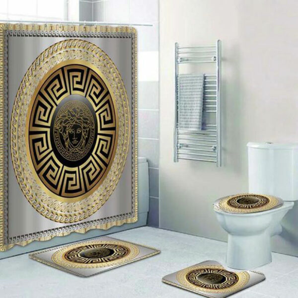 Gianni Versace Gold Bathroom Set Bath Mat Hypebeast Home Decor Luxury Fashion Brand